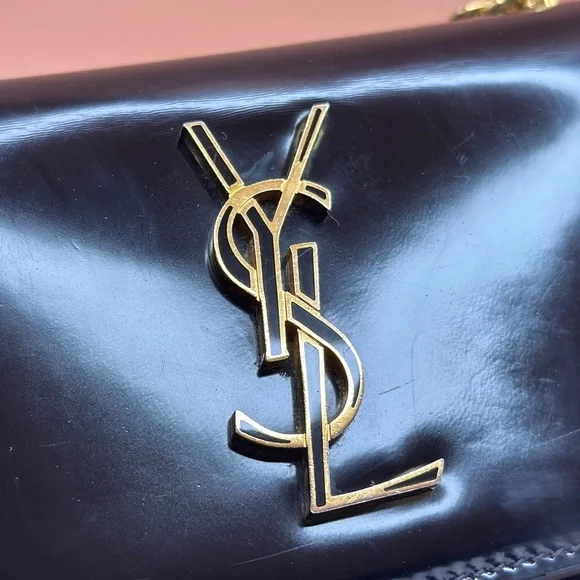 Black Sunset Patent Leather Shoulder Bag Saint Laurent - Picture 5 of 9